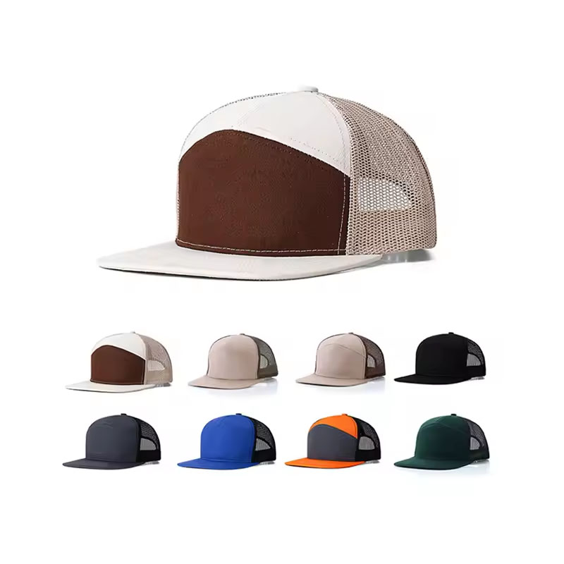 Blanco mesh 7 panelen trucker cap
